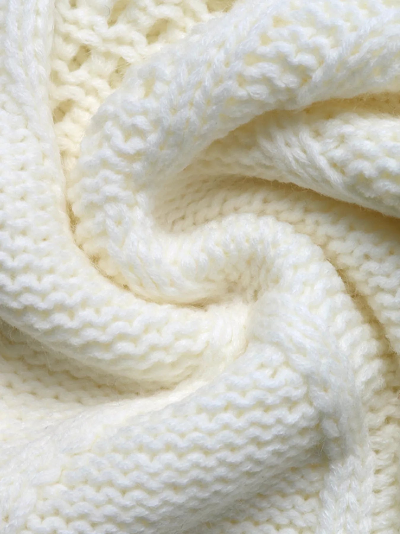 Cable Knit Round Neck Sweater