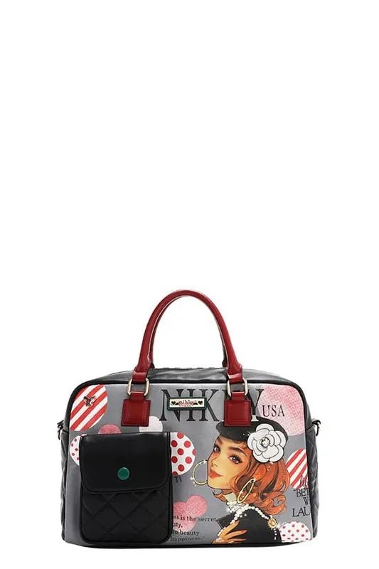 Nicole Lee USA Eco-Leather Boston Bag Trendsi