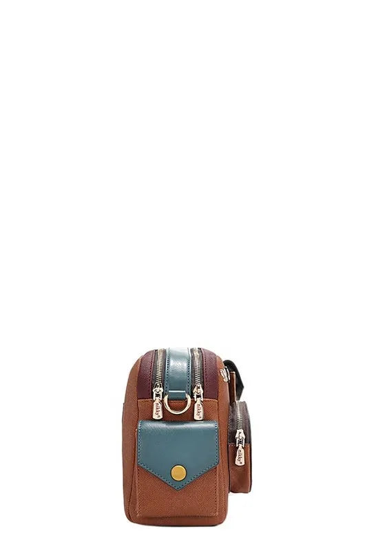 Nicole Lee USA Multi Pocket Messenger Bag Trendsi