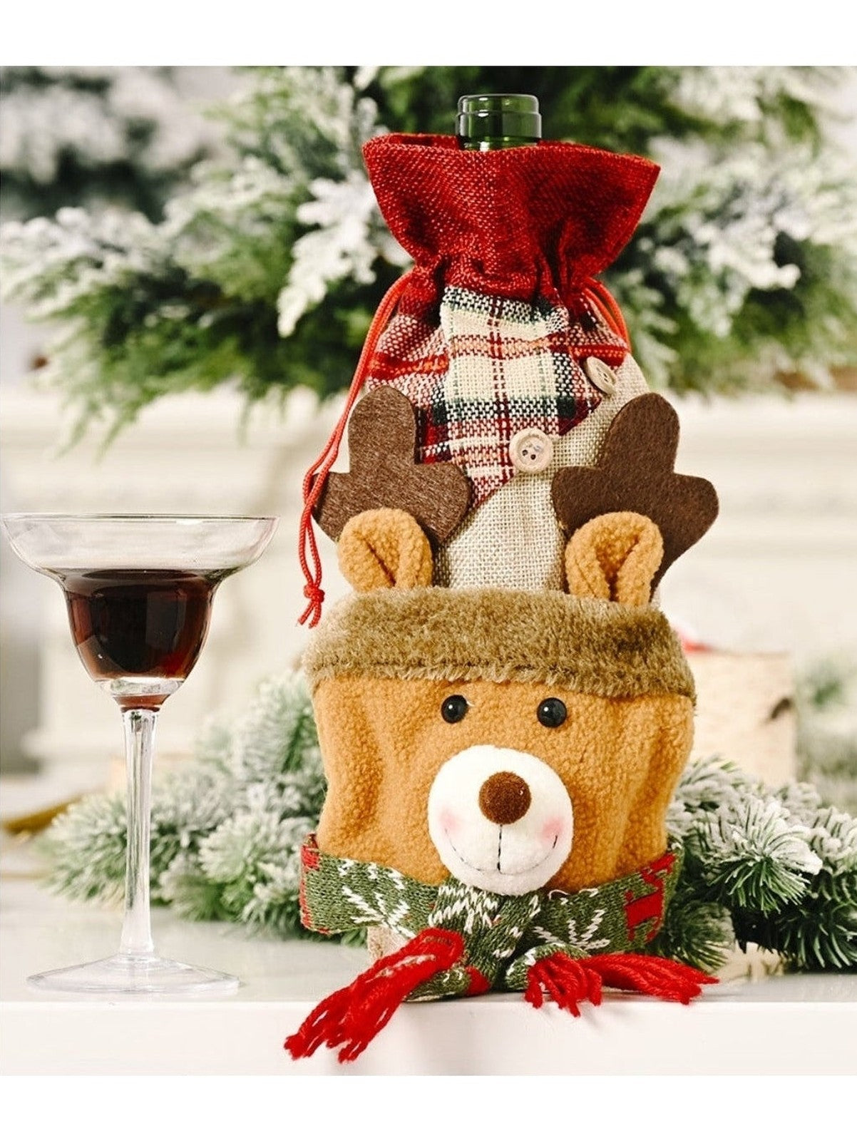 Christmas Wine Bottle Cover