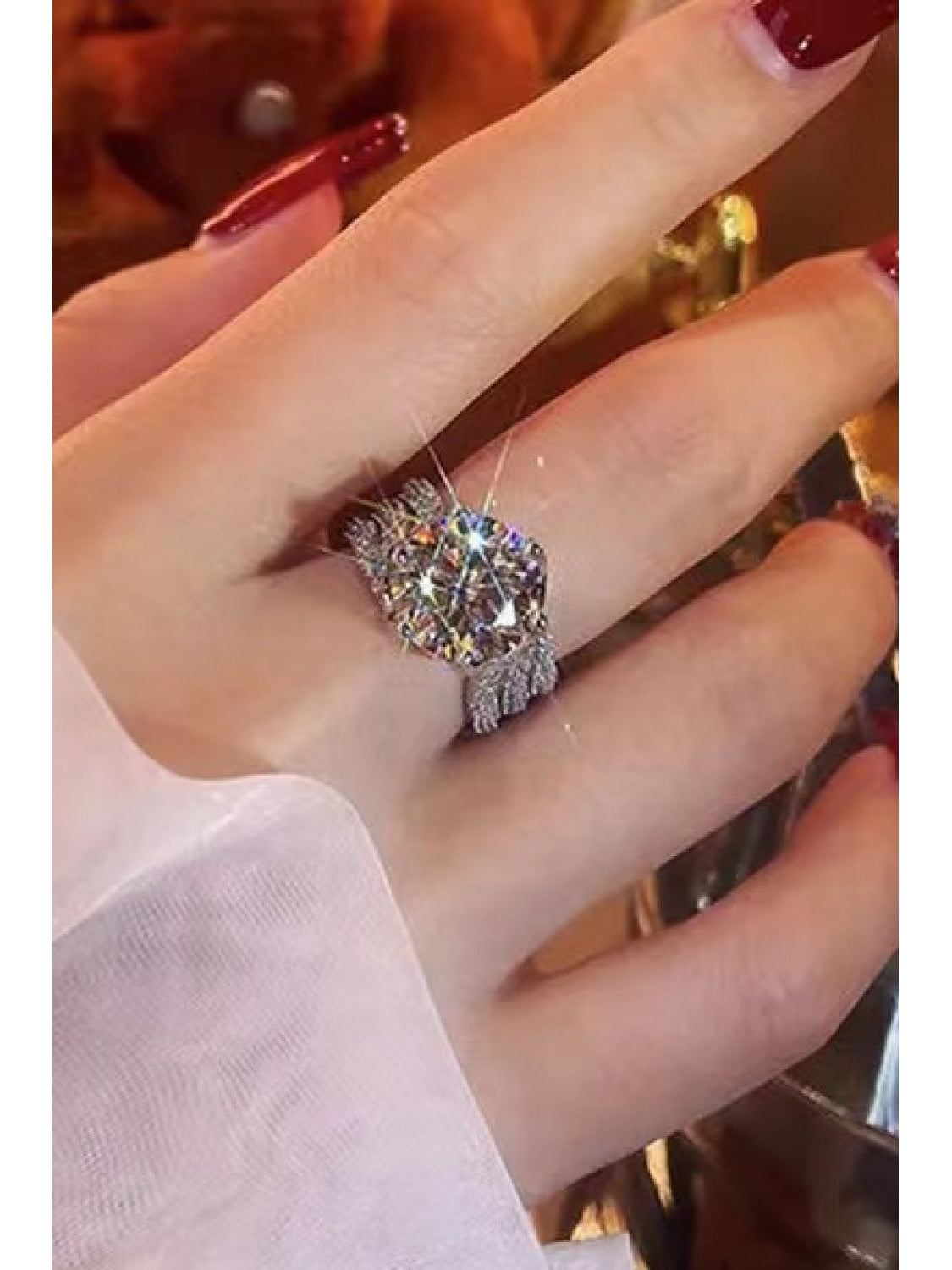 Adored 3 Carat Moissanite Three-Layer Ring