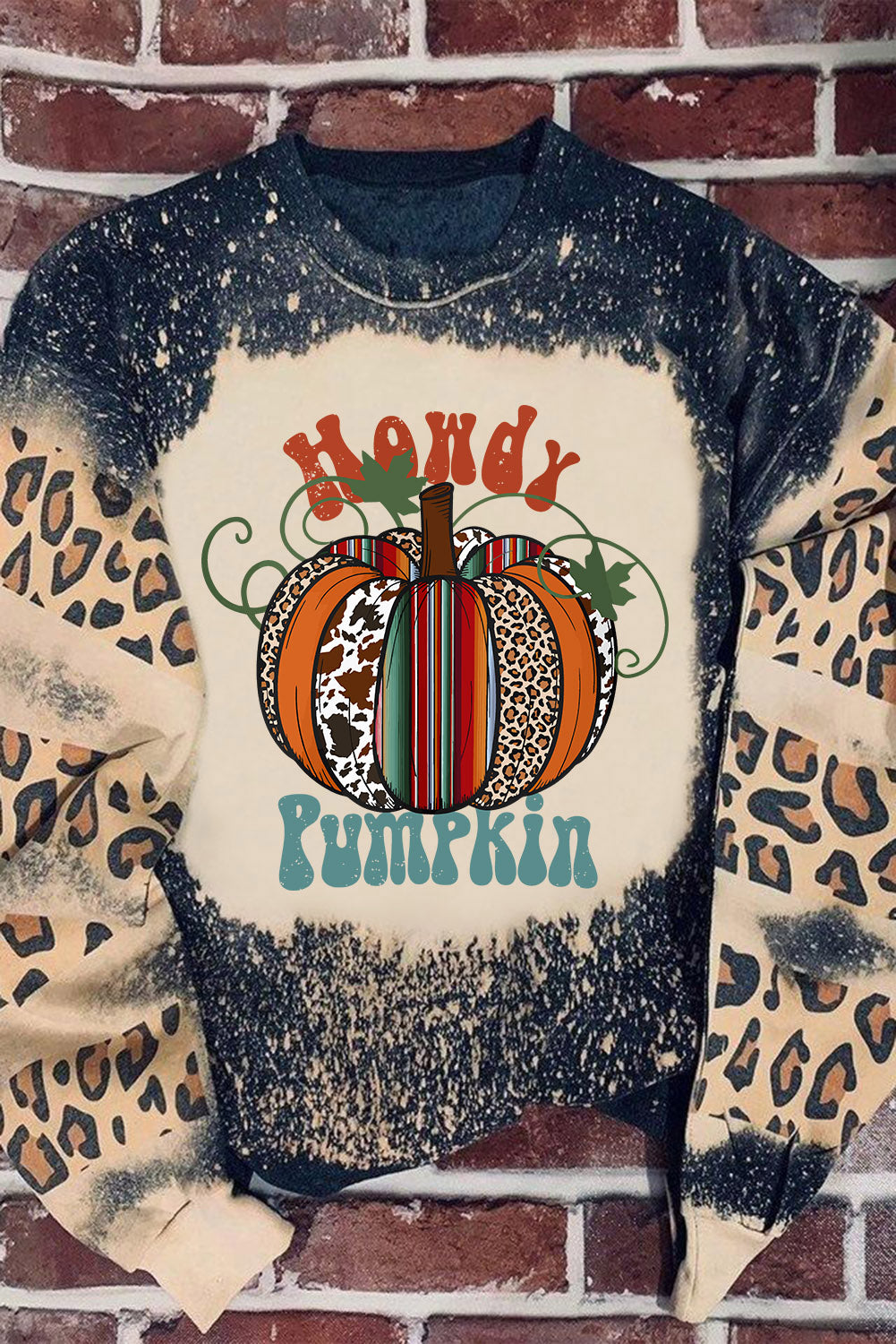 Pumpkin Graphic Long Sleeve Sweatshirt nicholesgifts