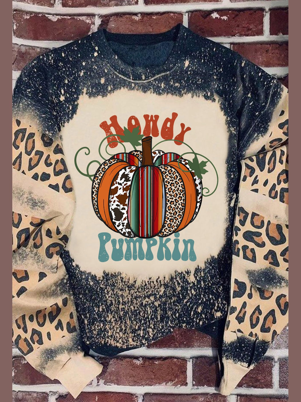 Pumpkin Graphic Long Sleeve Sweatshirt nicholesgifts