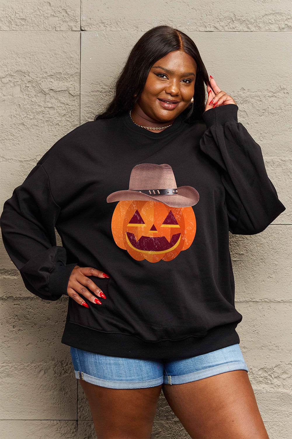 Simply Love Full Size Graphic Dropped Shoulder Sweatshirt NicholesGifts