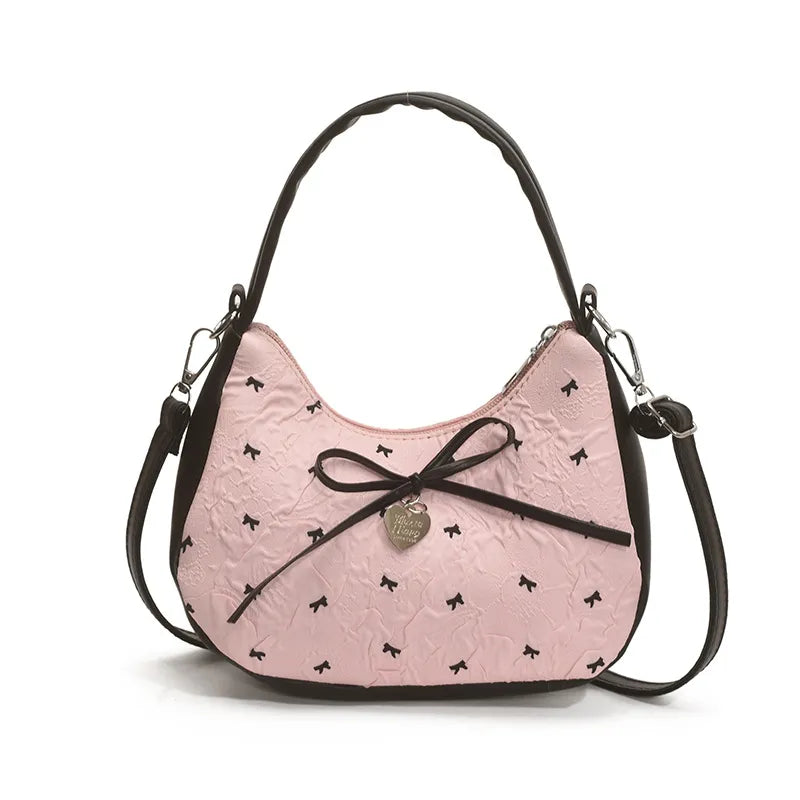 Printed Bow Shoulder Bag Trendsi