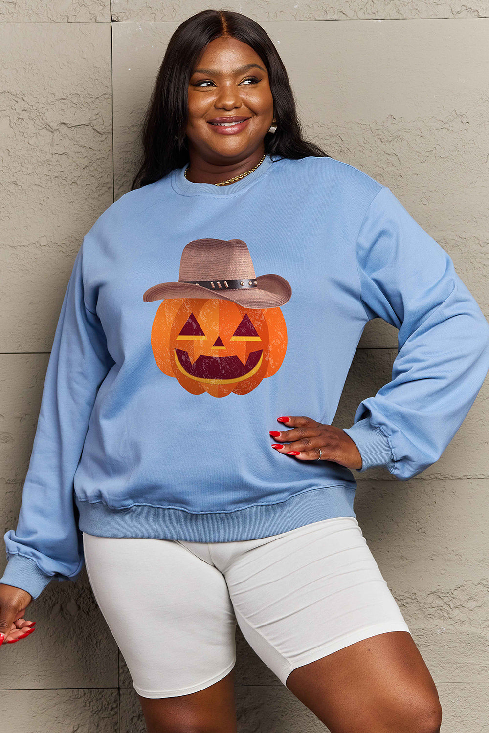 Simply Love Full Size Graphic Dropped Shoulder Sweatshirt NicholesGifts