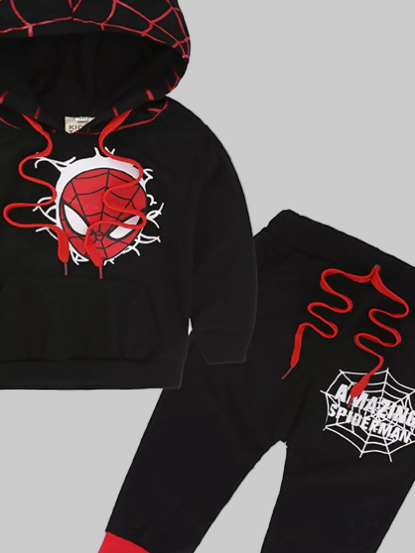 Children's Spiderman Graphic Hoodie and Pants Set nicholesgifts