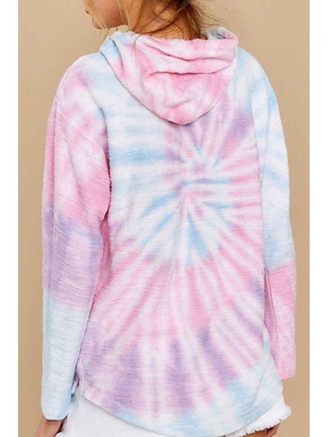 NicholesGifts Women Drawstring Tie-Dye Long Sleeve Hoodie NicholesGifts
