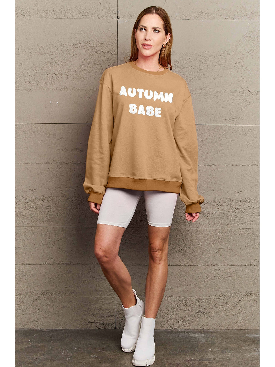 Simply Love Full Size AUTUMN BABE Graphic Sweatshirt NicholesGifts