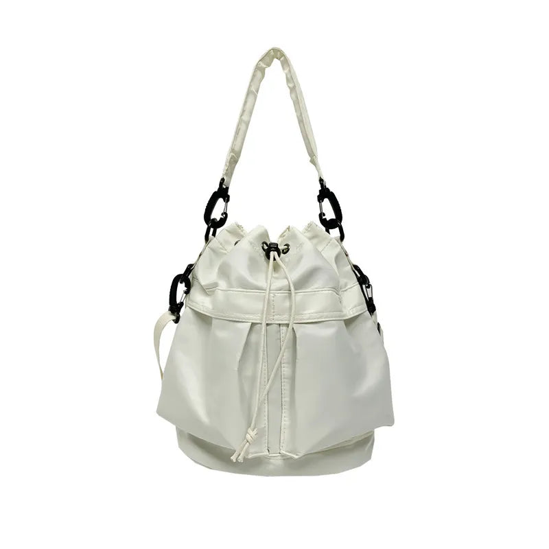 Drawstring Nylon Bucket Bag Trendsi