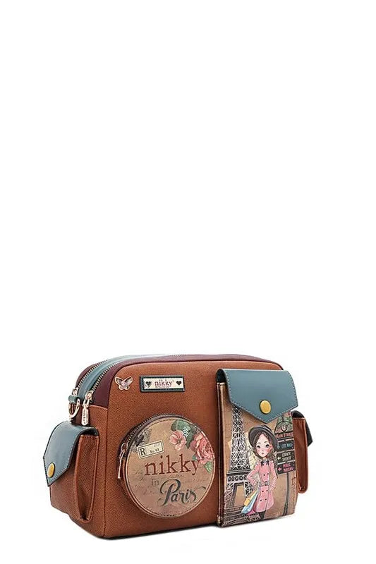 Nicole Lee USA Multi Pocket Messenger Bag Trendsi