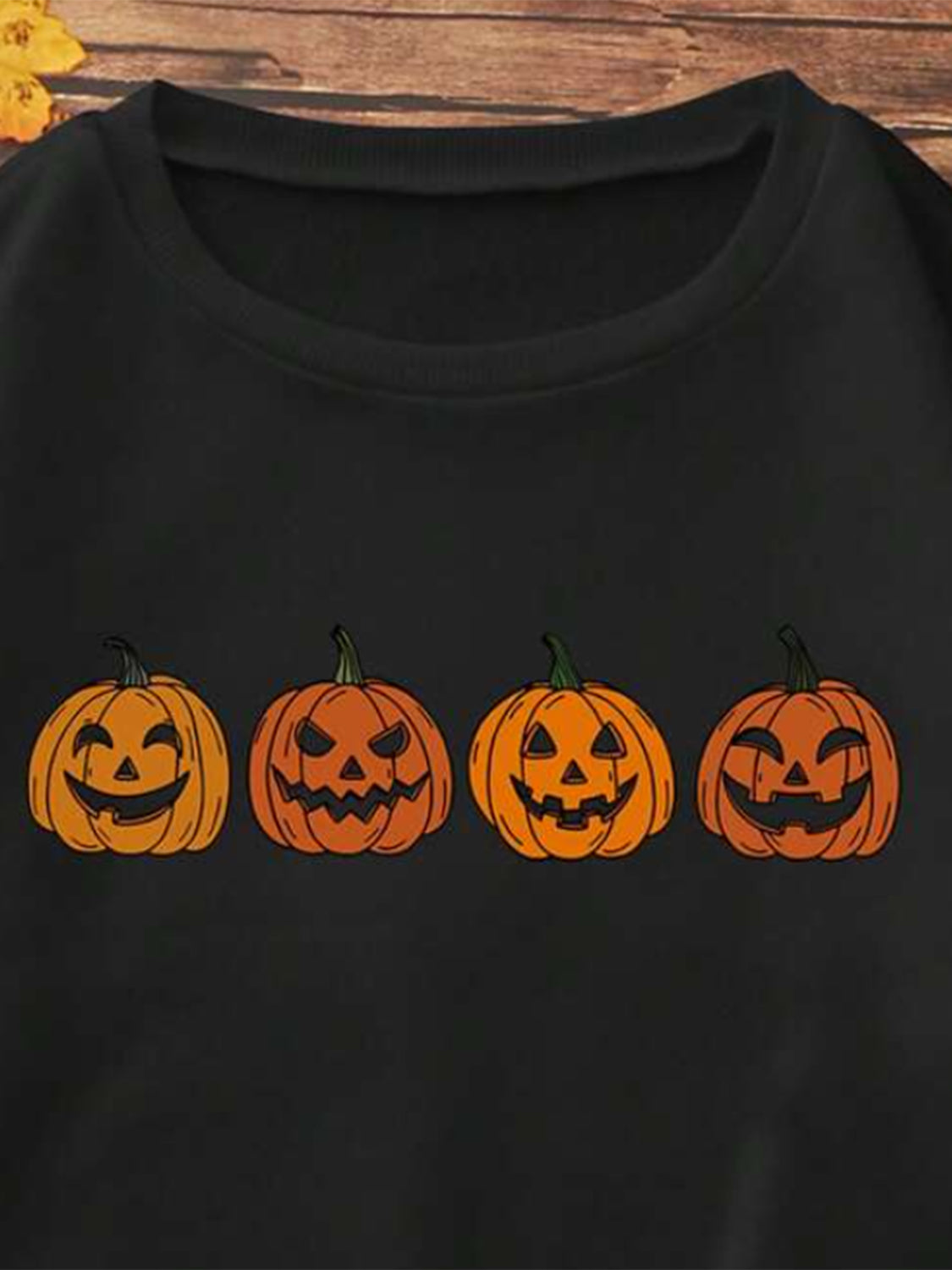 Women Simply Love Full Size Jack-O'-Lantern Graphic T-Shirt NicholesGifts
