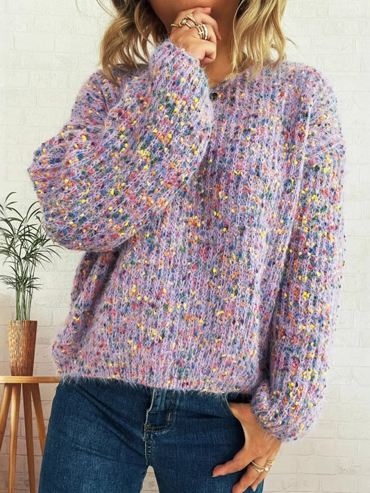 Colorful Long Sleeve Sweater