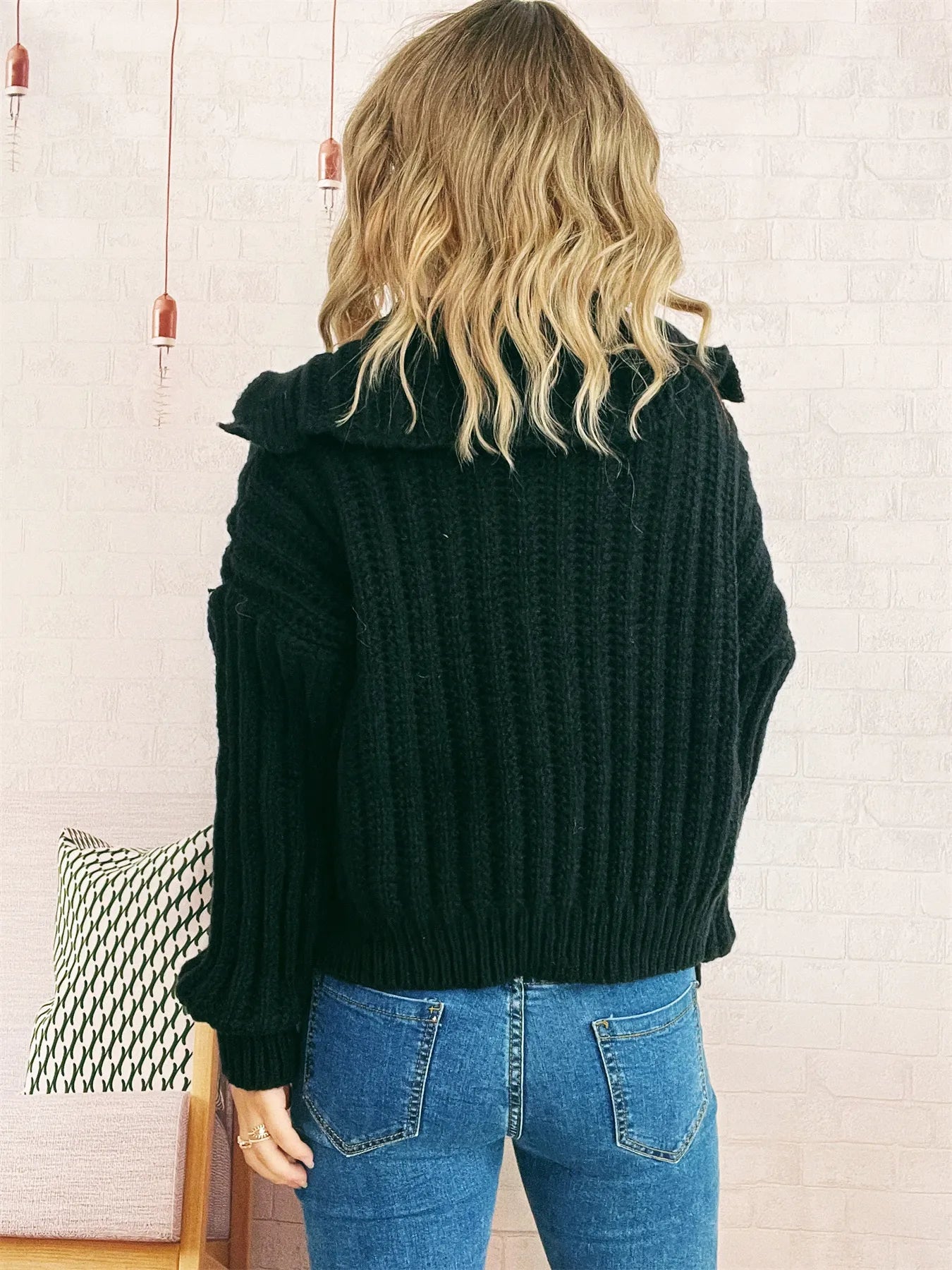 Button Up Long Sleeve Cardigan