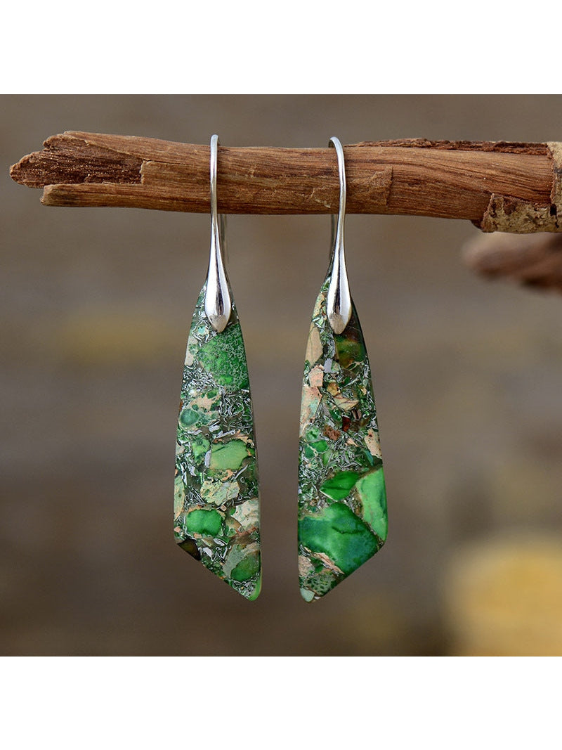 Gold-Plated Copper Dangle Earrings NicholesGifts