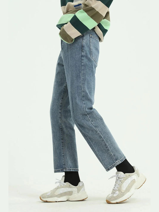 Straight Leg Jeans with Pockets Trendsi