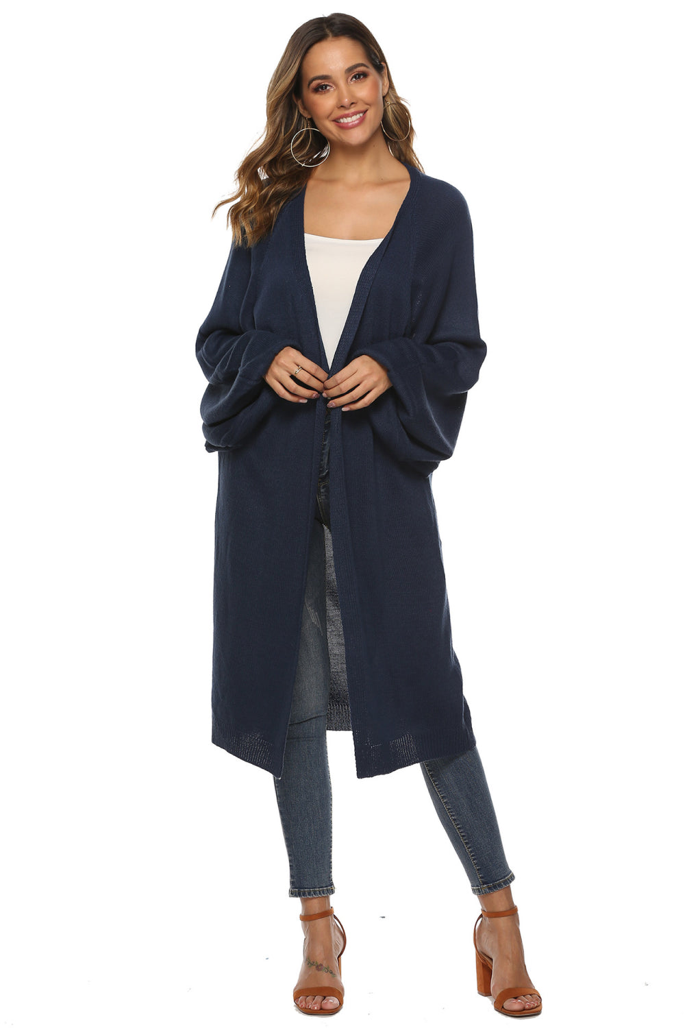 Long Sleeve Open Front Cardigan NicholesGifts