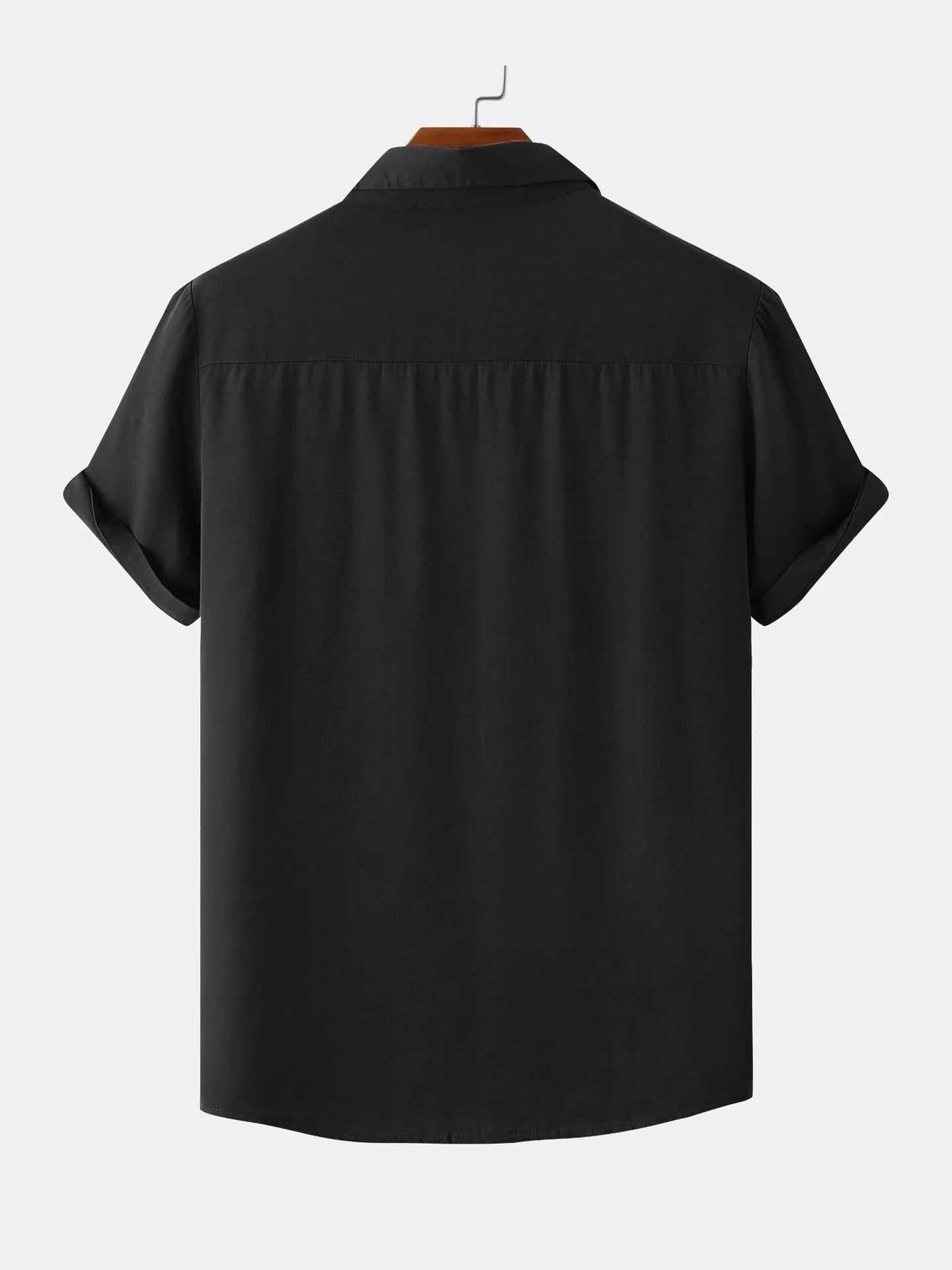 Men's Plus Size Casual Short Sleeve Button Down Shirt Trendsi