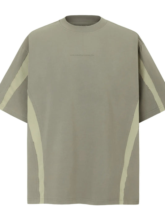 Men's Contrast Round Neck Short Sleeve T-Shirt Trendsi
