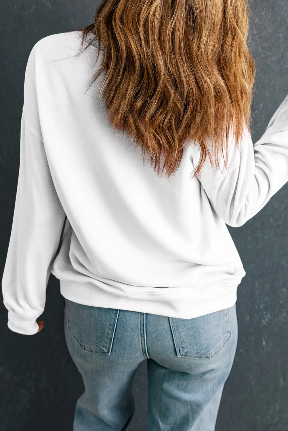 JOY Round Neck Long Sleeve Sweatshirt NicholesGifts