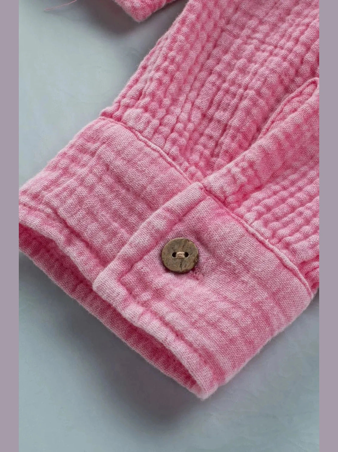 Button Down Collared Neck Long Sleeve Shirt NicholesGifts