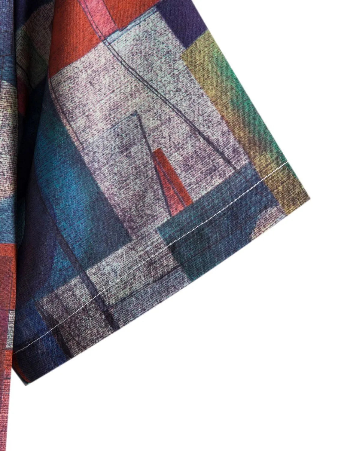 Men's Geometric Short Sleeve Button Down Shirt NicholesGifts
