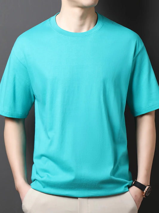 Men's Full Size Round Neck Half Sleeve T-Shirt Plus Size NicholesGifts