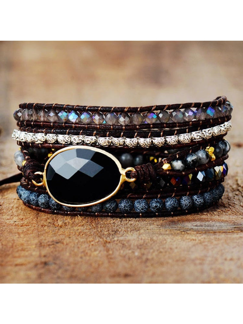 Agate Beaded Bracelet NicholesGifts