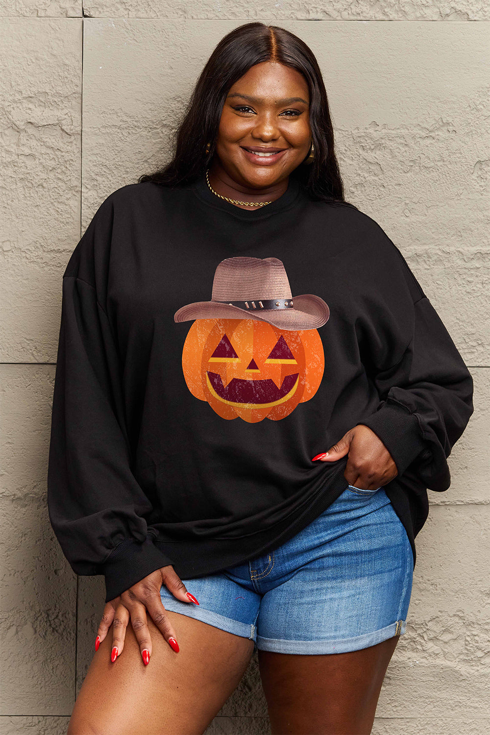 Simply Love Full Size Graphic Dropped Shoulder Sweatshirt NicholesGifts