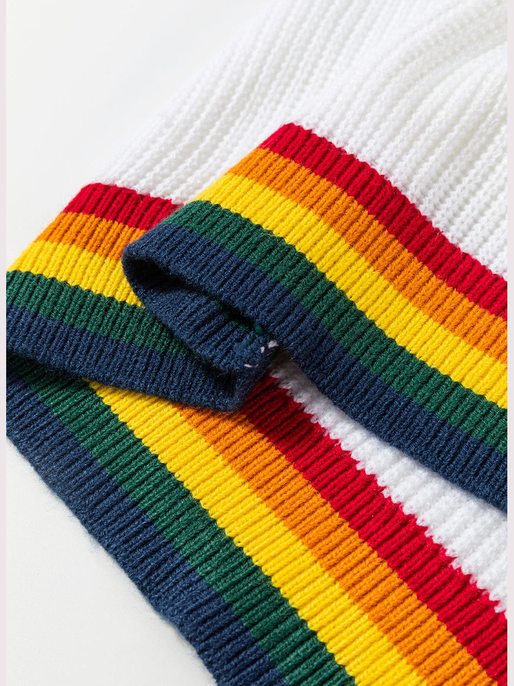 NicholesGifts Women Merry & Bright Ribbed Round Neck Christmas Sweater NicholesGifts