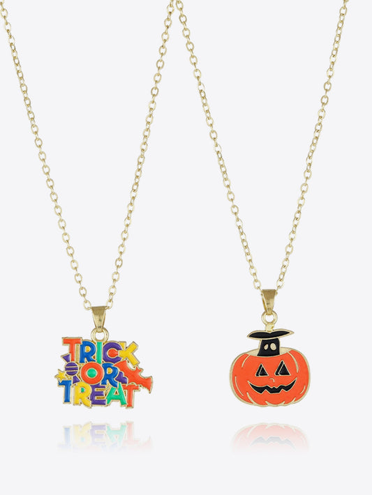 Two-Piece Halloween Theme Necklace Set Trendsi