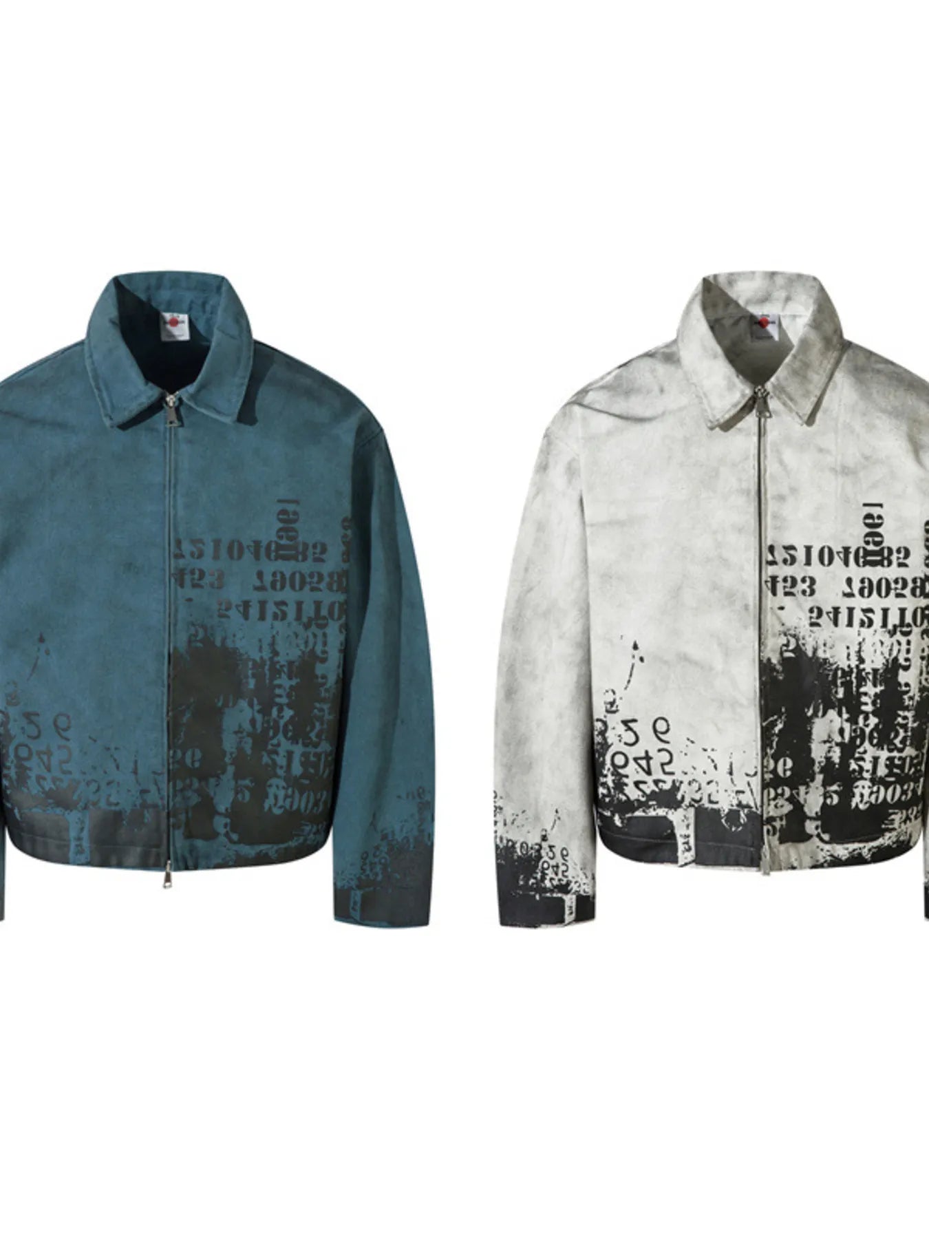 Men's Printed Zip Up Jacket Trendsi
