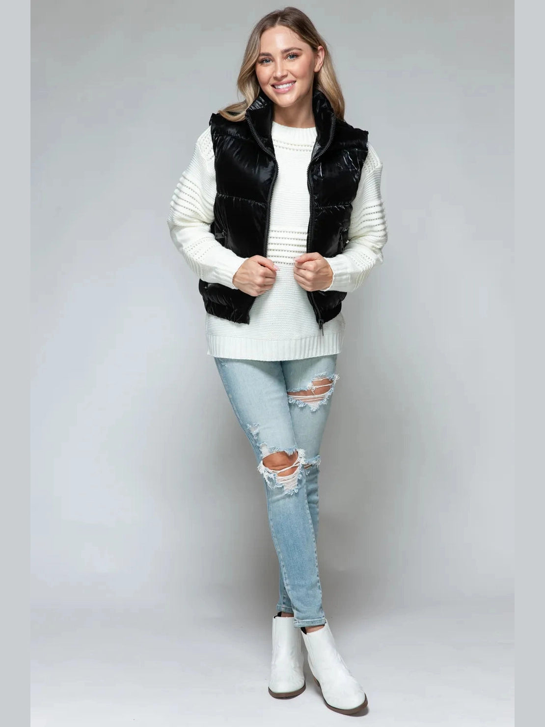 Snobbish Fine Fur Lining Quilted Vest nicholesgifts