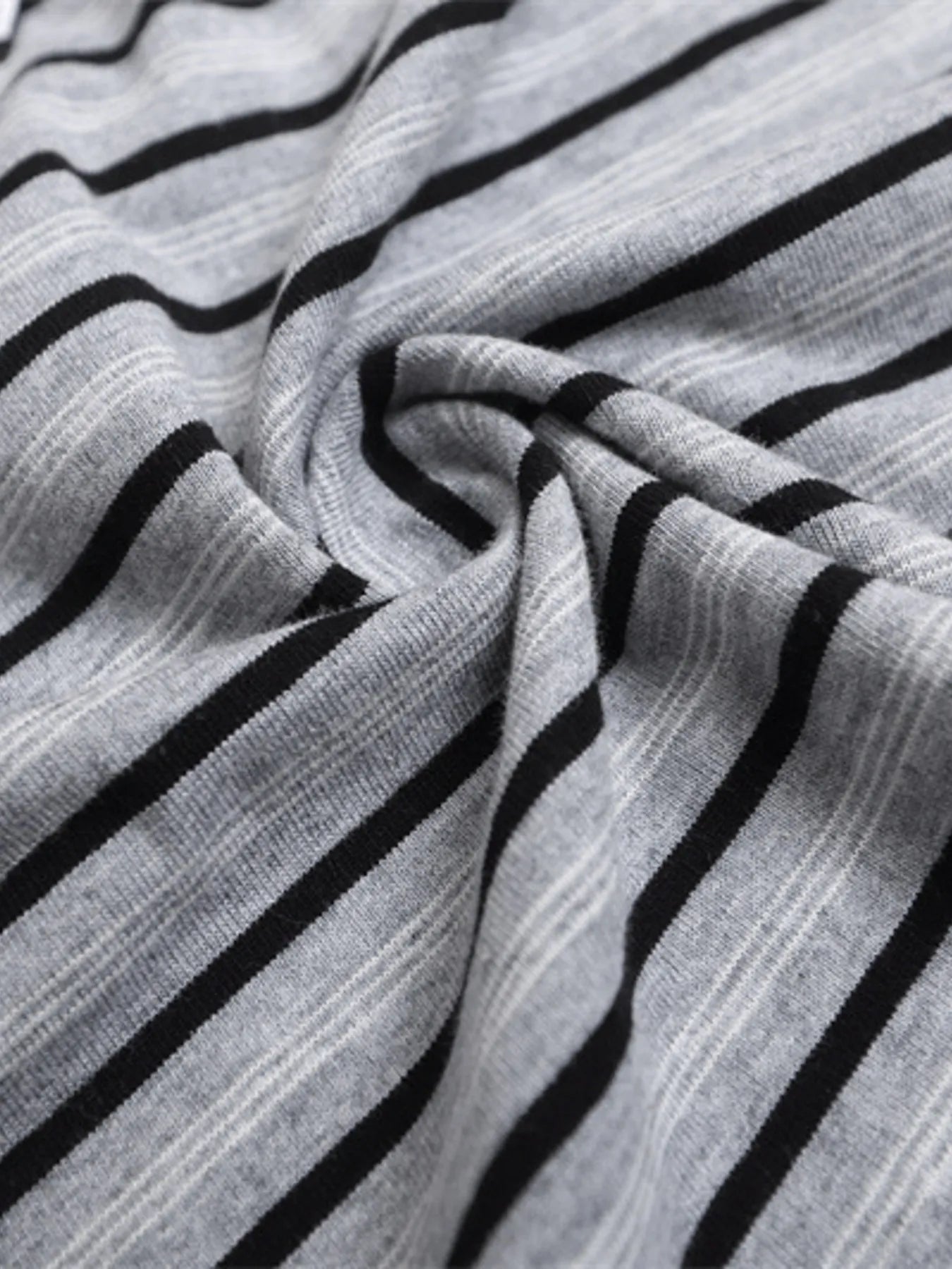 Men's Oversized Striped Short Sleeve Polo Shirt