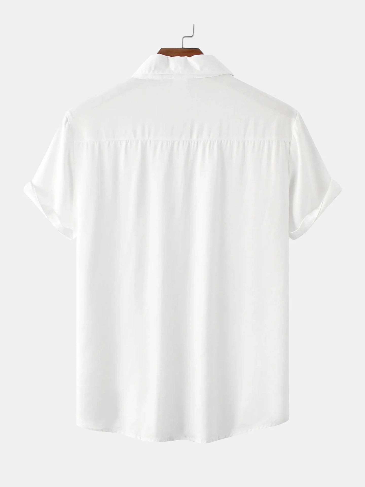 Men's Plus Size Casual Short Sleeve Button Down Shirt Trendsi