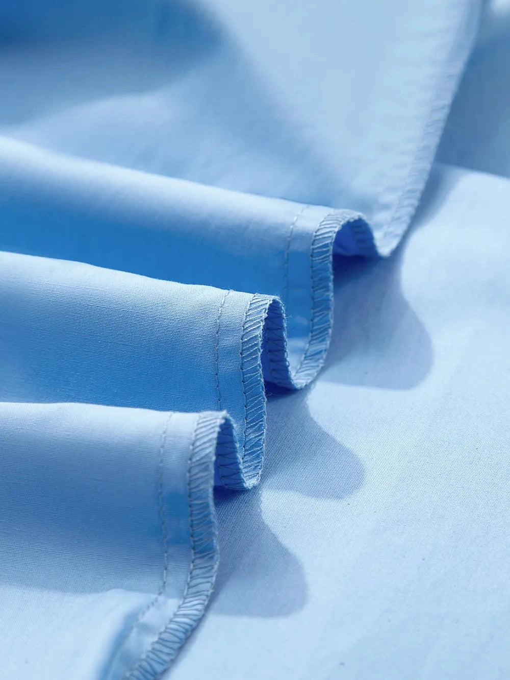 Contrast Notched Neck Frilly Detail Short Sleeve Blouse NicholesGifts