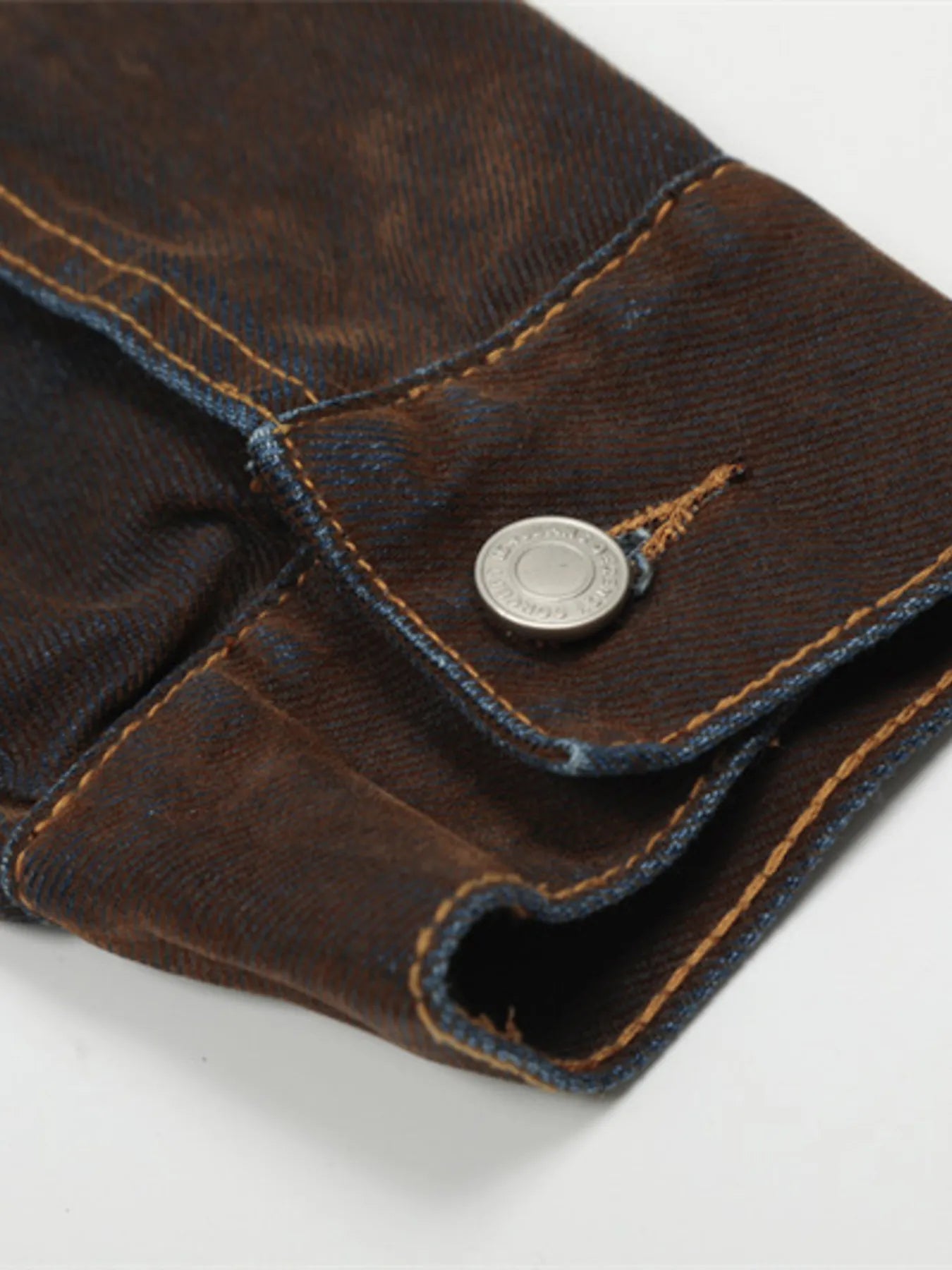 Men's Button Up Long Sleeve Denim Jacket Trendsi