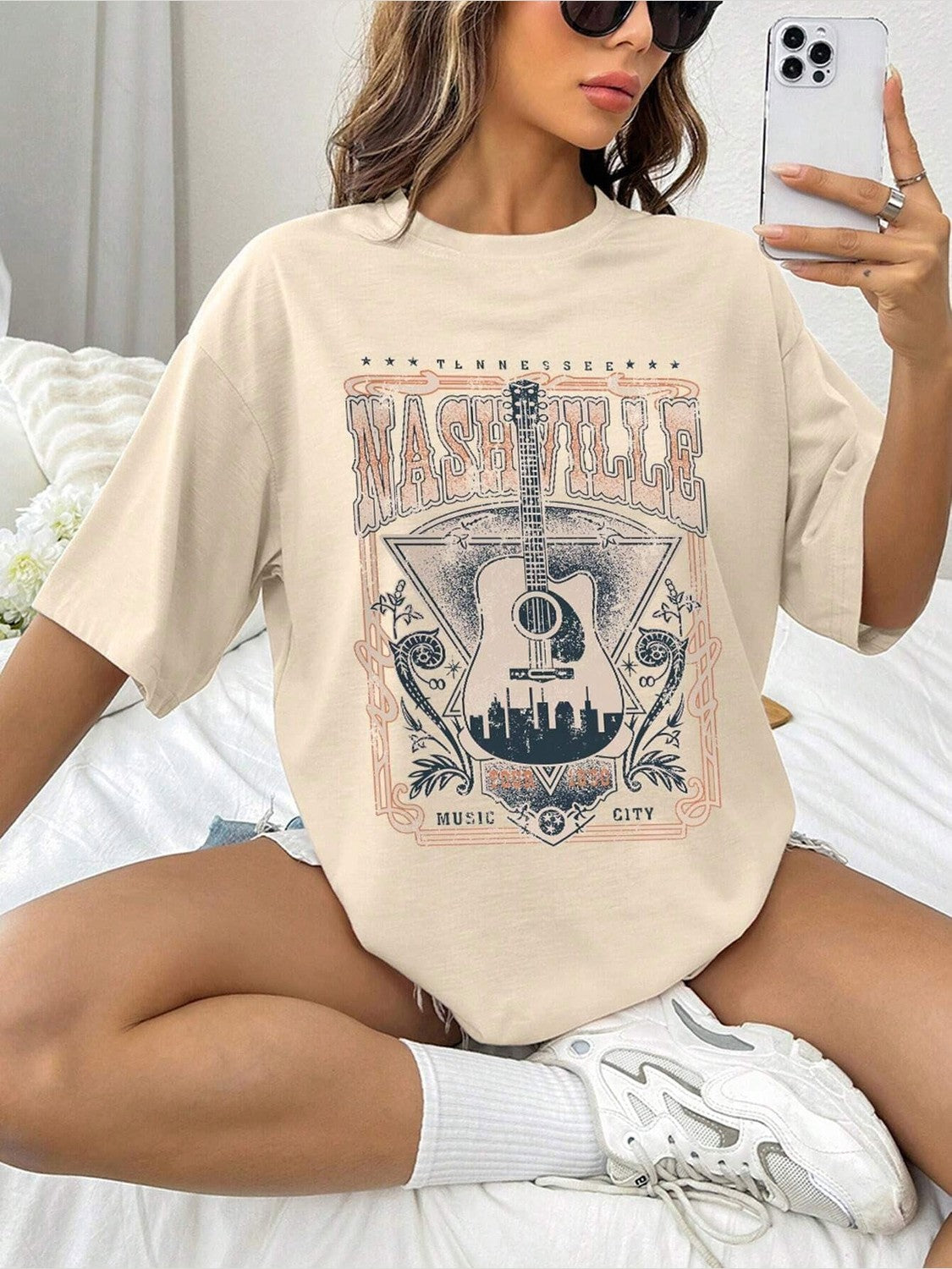 Women Graphic Round Neck Half Sleeve T-Shirt
