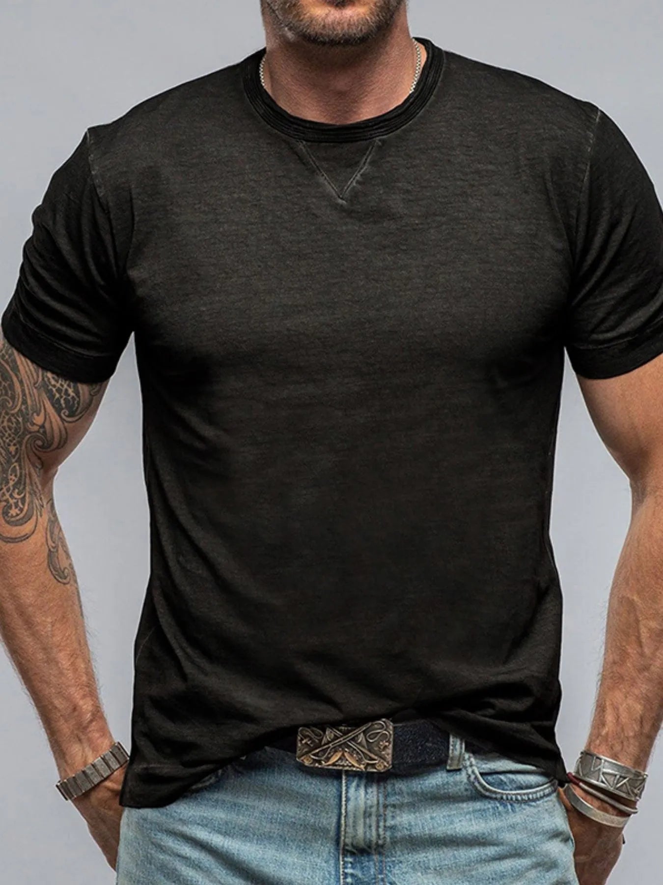 Men's Classic Short Sleeve Crew Neck T-Shirt NicholesGifts