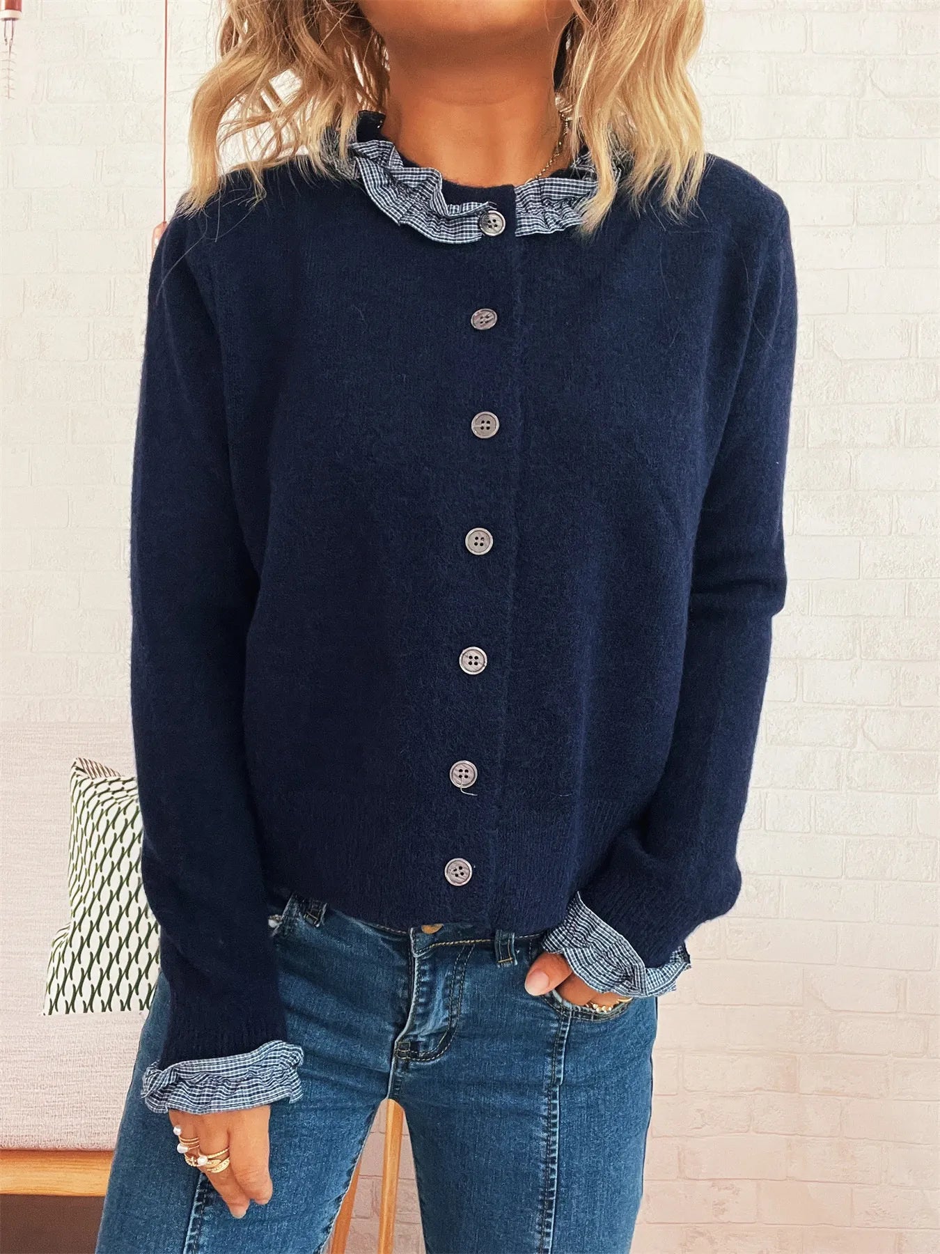 Button Up Long Sleeve Cardigan