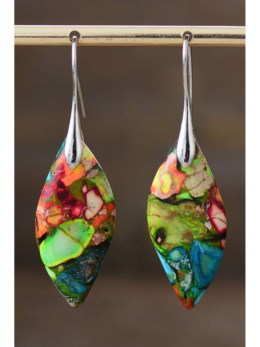 Handmade Natural Stone Dangle Earrings