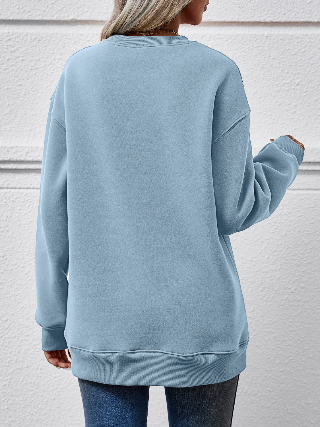 NicholesGifts Women Queen Of Everything Round Neck Sweatshirt NicholesGifts