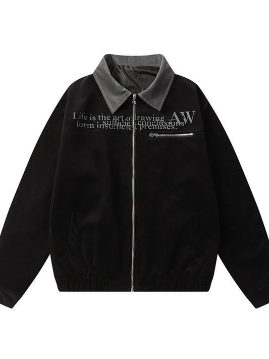 Men's Zip Up Long Sleeve Jacket Trendsi