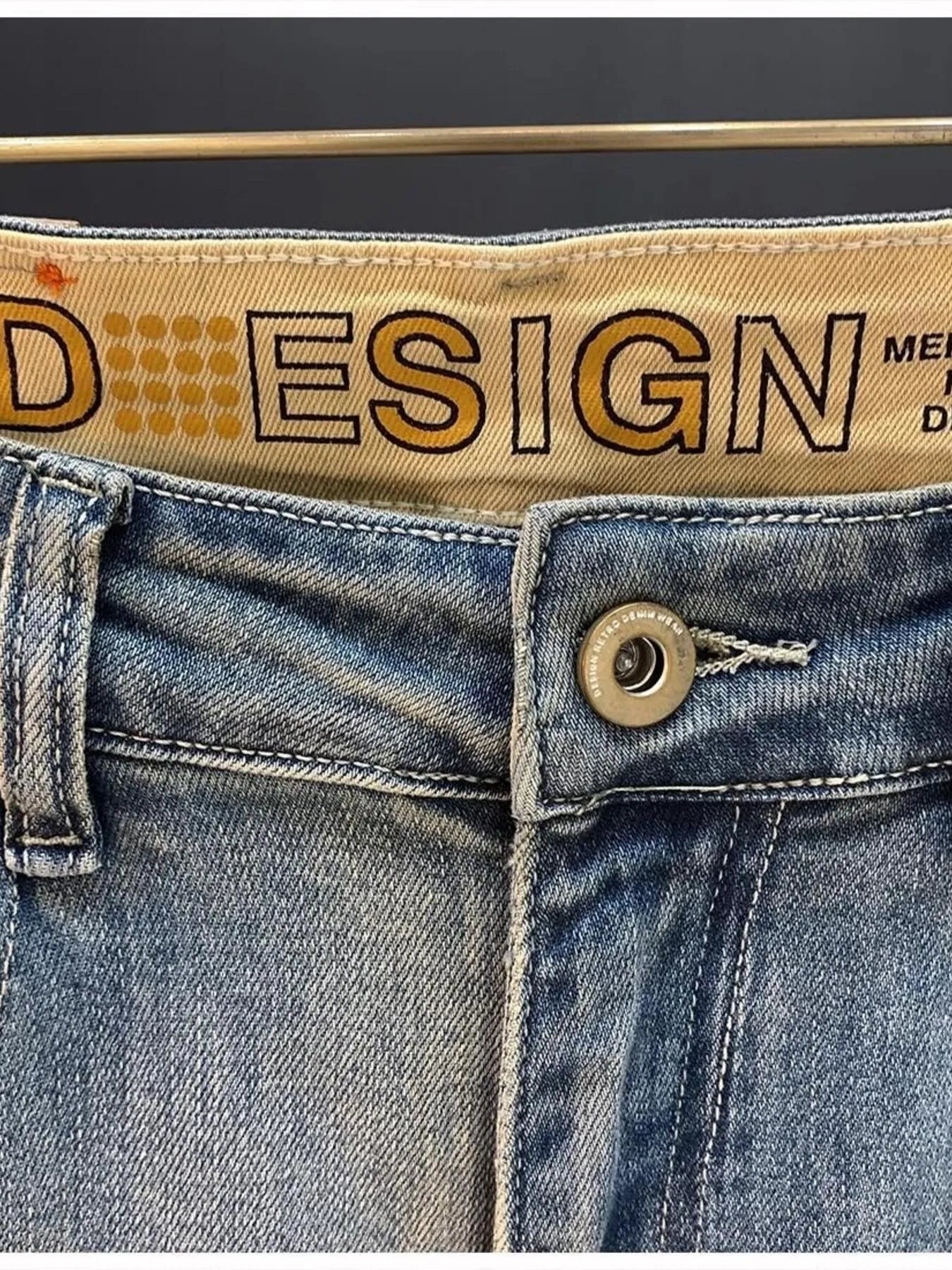 Men's Vintage Washed Distressed Boyfriend Jeans
