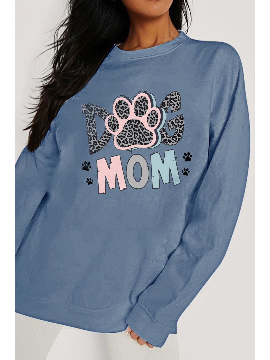 Simply Love Simply Love Full Size DOG MOM Graphic Sweatshirt NicholesGifts