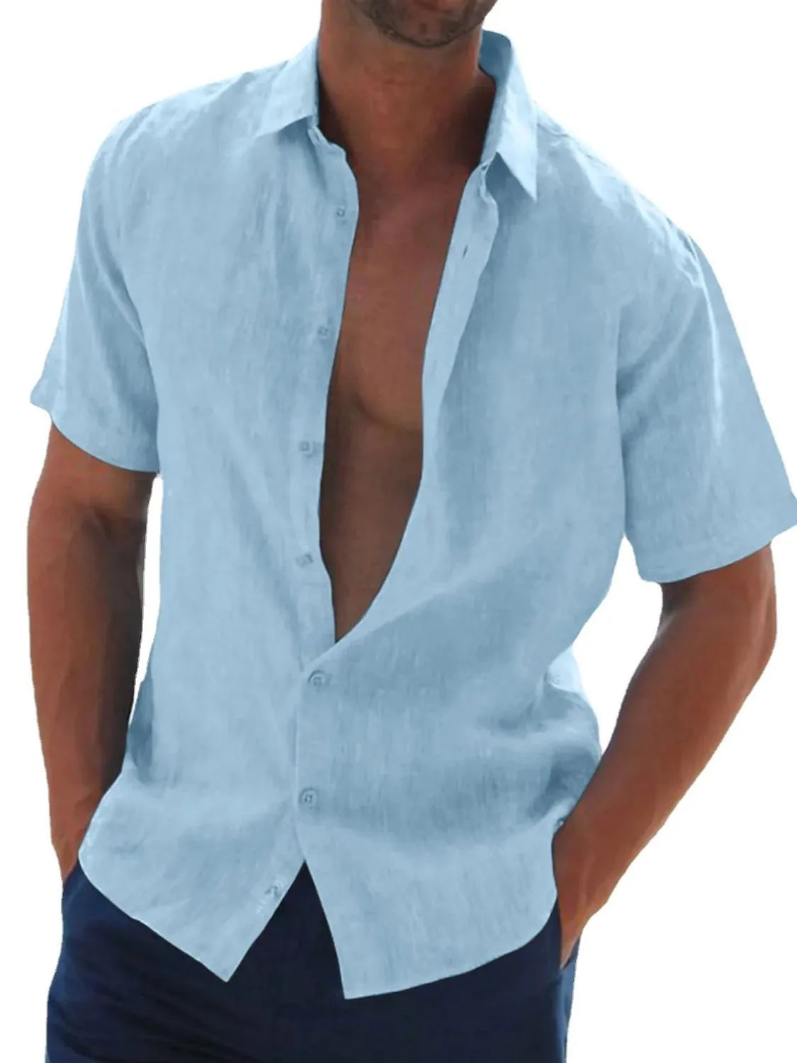 Men's Full Size Button Up Short Sleeve Shirt Plus Size NicholesGifts