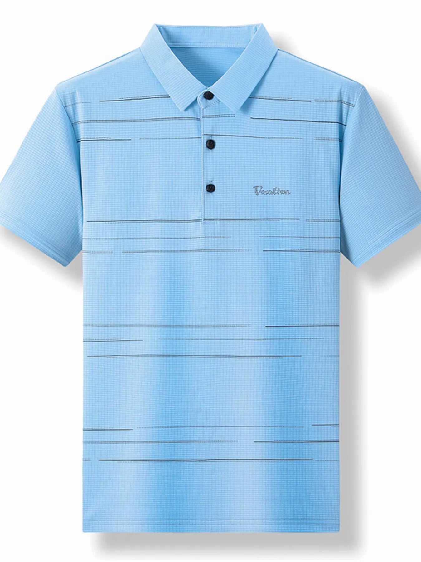 Men's Plus Size Classic Striped Quick-Dry Polo Shirt NicholesGifts