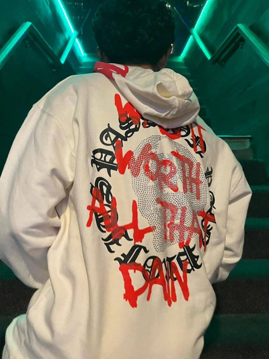 Men's Rhinestone Letter Zip Up Hoodie NicholesGifts