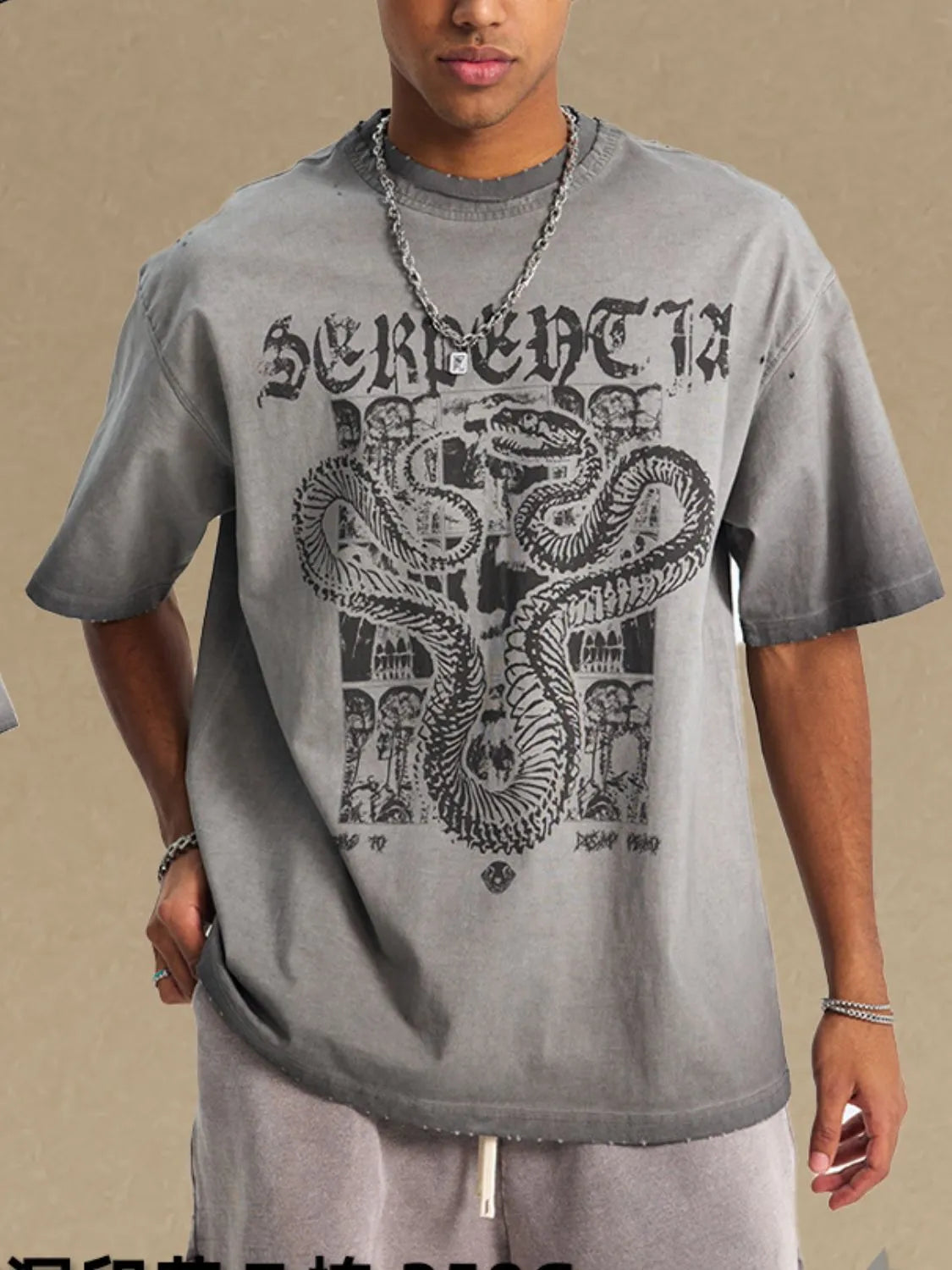 Men's Graphic Round Neck Half Sleeve T-Shirt Trendsi