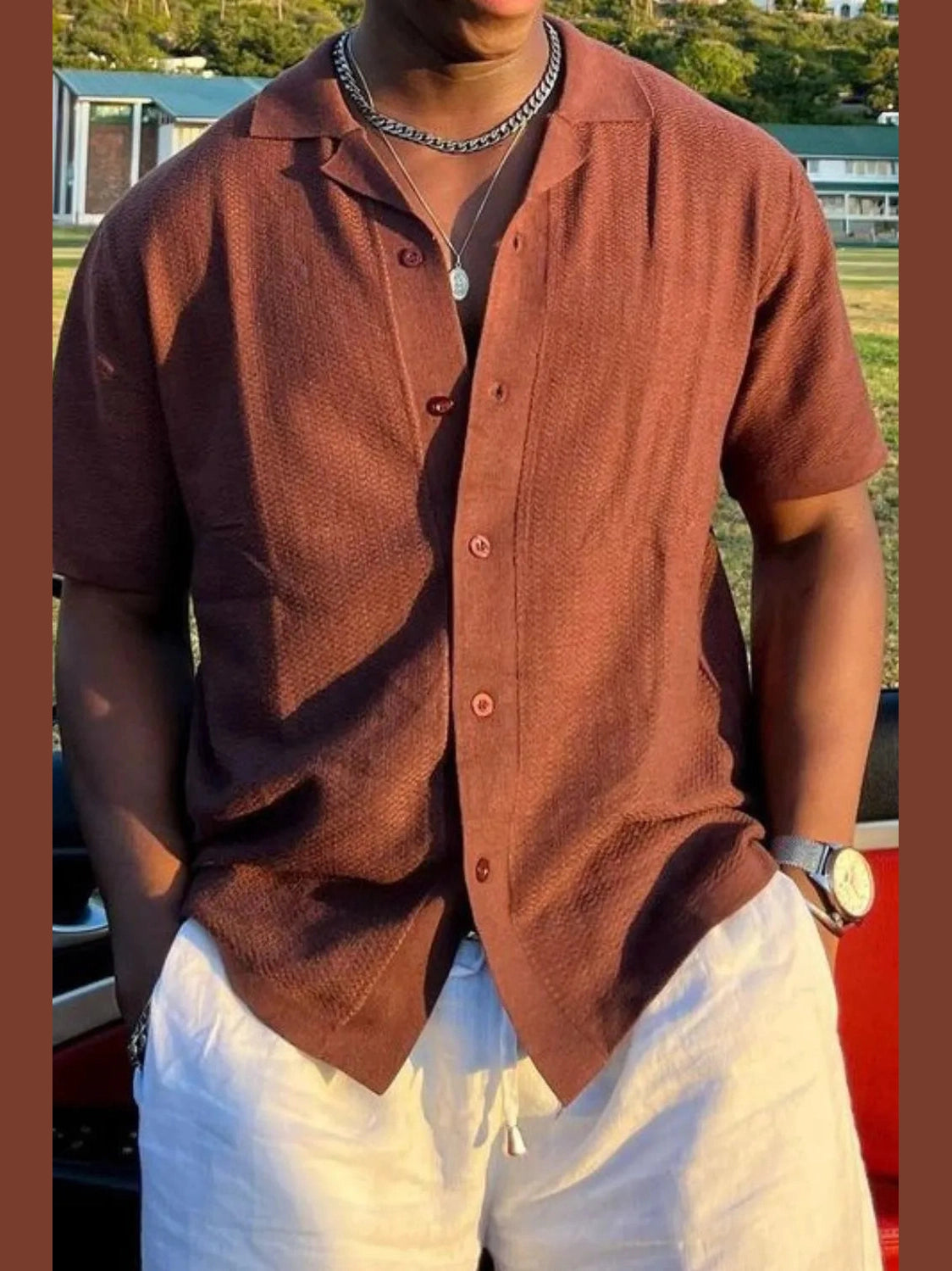 Men's Plus Size Button Down Short Sleeve Shirt NicholesGifts